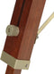 Vloerlamp driepoot 69 cm massief mangohout