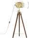 Vloerlamp driepoot 97 cm massief mangohout