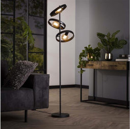 Vloerlamp Hover 3 lampen - Charcoal