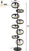 Vloerlamp Hover 8 lampen - Charcoal