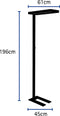 Vloerlamp maul javal led dimbaar zwart hoog 195cm