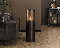 Vloerlamp Ø25 cilinder 90cm - Zwart nikkel