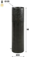 Vloerlamp Ø25 cilinder 90cm - Zwart nikkel