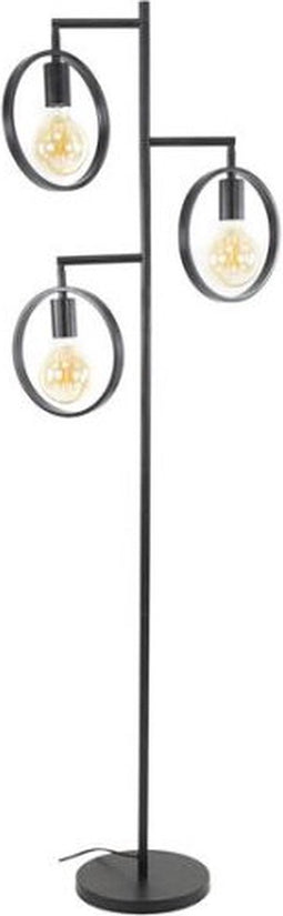 Vloerlamp Ring 3 lampen - Charcoal