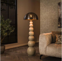 Vloerlamp sphere natural - Natural grey