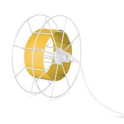 Vloerlamp SPOOL Wit Geel / Geen