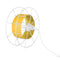 Vloerlamp SPOOL Wit Geel / Geen