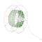 Vloerlamp SPOOL Wit Groen / Geen