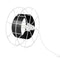 Vloerlamp SPOOL Wit Zwart / Geen
