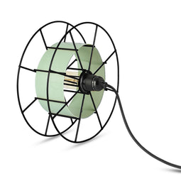 Vloerlamp SPOOL Zwart Groen / Geen