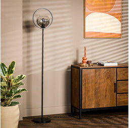 Vloerlamp Sunset 1-lichts - Smoke glas | BY-OLAF