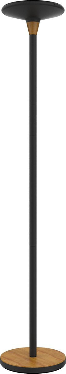 Vloerlamp Unilux Baly LED zwart/bamboe