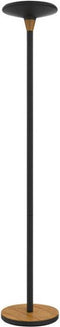 Vloerlamp Unilux Baly LED zwart/bamboe