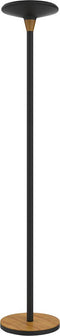 Vloerlamp Unilux Baly LED zwart/bamboe