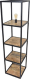 Vloerlamp Vintage - Staande lamp - 160 cm - Mangohout - Metaal