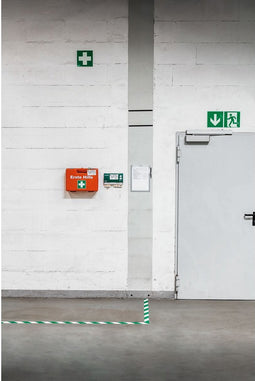 Vloermarkeringstape duraline 50mmx30m groen wit