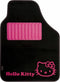 Vloermattenset voor auto Hello Kitty KIT3013 Universeel Zwart Roze (4 pcs)