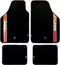Vloermattenset voor auto Sparco Strada 2012 B Universeel Zwart/Rood (4 pcs)