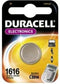 Duracell CR1616 - Lithium batterij 3V 55mAh - Aluminium