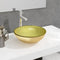 vidaXL - Wasbak - 35x12 - cm - gehard - glas - goudkleurig