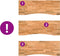 vidaXL - Bureaublad - rechthoekig - 140x50x2,5 - cm - eikenhout - lichtbruin