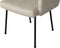BePureHome Mount Eetkamerstoel met armleuning - Leerlook - Naturel - 82x61x65