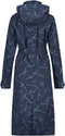AGU Trench Coat Long - Regenjas Dames - Wind- en waterproof - Blauw - L