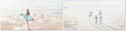 Schilderij DKD Home Decor 120 x 3,7 x 60 cm Strand (2 Stuks)