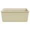 Gootsteen met overloopgat graniet beige