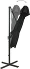 vidaXL - Zweefparasol - met - dubbel - dak - 250x250 - cm - zwart
