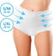 Figuur corrigerende slip - shapewear ondergoed - dames slips set van 2 - wit l/xl