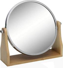 Vergrotende Spiegel Versa x 7 Spiegel Ijzer Bamboe 5,8 x 21 x 19,5 cm