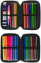 Dubbele etui Milan Sunset 34 Onderdelen Roze