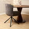 StarFurn Eetkamerstoel Hanna Charcoal Bruin met Armleuning