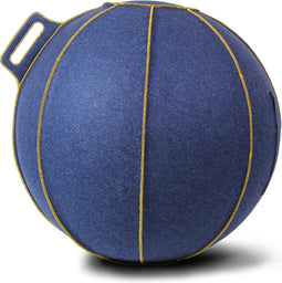 VLUV BOL VELT zitbal 60-65cm - Jeans-Melange/Gold