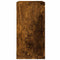 vidaXL - Wandrekken - kubus - 2 - st - 30x15x30 - cm - gerookt - eiken