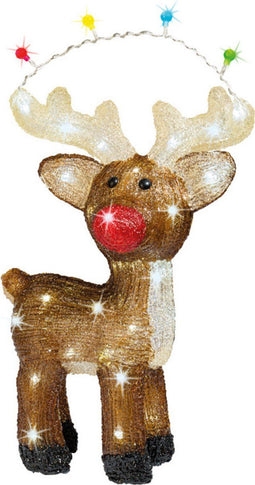 Lumineo Kerstverlichting figuur - rendier -17 x 33 x 47 cm -LED decoratie kerstfiguren