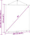 vidaXL - Projectiescherm - met - statief - 1:1 - 89''