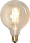 Calex Filament LED Lamp - G125 Vintage Lichtbron - E27 - Goud - Warm Wit Licht - Dimbaar