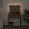vidaXL - Make-up - Tafeltje - met - LED - Verlichting - - - Vintage - Stijl, - 79x41x135 - cm