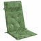 Stoelkussens 2 st hoge rug bladpatroon oxford stof