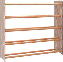 vidaXL - Schoenenrek - 90x24x81 - cm - bewerkt - hout - bruin