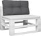 vidaXL - Palletkussen - 80x40x12 - cm - stof - antracietkleurig
