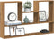 vidaXL - Wandschap - 99x15x60 - cm - bewerkt - hout - artisanaal - eikenkleurig