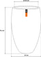 Capi Europe - Vaas elegant deluxe Rib NL - 51x72 - Ivoor - Opening Ø31 - Bloempot voor binnen en buiten - Levenslang garantie - Breukbestendig - 100% Recyclebaar - CO2 Neutraal geproduceerd - KOFI1138