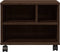 vidaXL - Printerkastje - met - wielen - 41x32x34,5 - cm - bruin - eikenkleurig