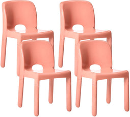 Set van 4 tuinstoelen BETIM Koraalrood