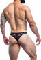 CUT4MEN - Lace with pu String - M - Zwart