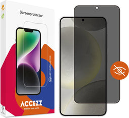 Accezz Gehard Glas Privacy Screenprotector - Samsung Galaxy S24 - 9H gehard glas - Privacy filter