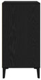 vidaXL - Dressoir - Zwart - Eiken - 57x35x70 - cm - Gelaagd - Hout